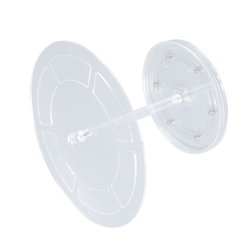 Rotating Acrylic Headband Display Stand Space Saving Organizer