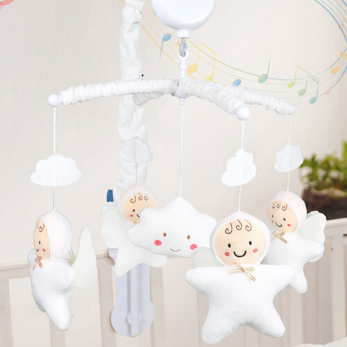 Giocattolo da culla in peluche girevole e musicale 2