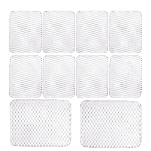 Cuttable Grill Mats 10PCS Aluminum Texture Flexible and Safe for