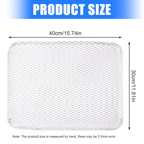 Cuttable Grill Mats 10PCS Aluminum Texture Flexible and Safe for 2