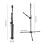 Fiber Glass Multi-Directional Adjustable Bow Stand, Black, 62.5cm 2
