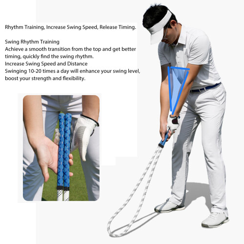 Schwingseil-Trainer - 14,2 oz - weiß-blaues Polyester 2
