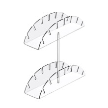 Clear Acrylic Hat Organizers Double Layer Stand Holder for