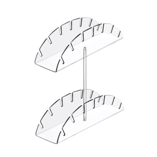 Clear Acrylic Hat Organizers Double Layer Stand Holder for