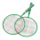 1 Pair Children Badminton Racket Set with Carrying 7