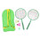 1 Pair Children Badminton Racket Set with Carrying 1