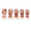 Christmas Light Strips False Nails Stick on Nails Short Square 4