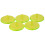 50Pcs Mixed Colors Clear Plastic Golf Balls Marker Flat Round 7
