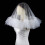 Exquisites Lace Veil without Comb Stylish Temperament Veils 6