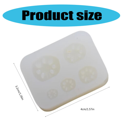 Silicone Mold for Crafting Lotuses Root Models Doll House 2