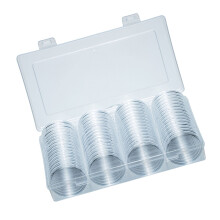 60pcs 40mm Coin Holder Silver Dollar Round Storage Box