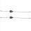 2Pcs Bronze Ceiling Fan Pull Chain Set, Decorative Fan Pendant 1