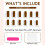 24Pcs Press On Nail Set Long Square French Gradient Stick on 3
