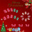 Christmas Tree Press on Nails Glossy Green Glitters Stick on 4