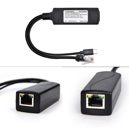 Durability POE Splitter 15W Type C Port For Enhances Networking 1