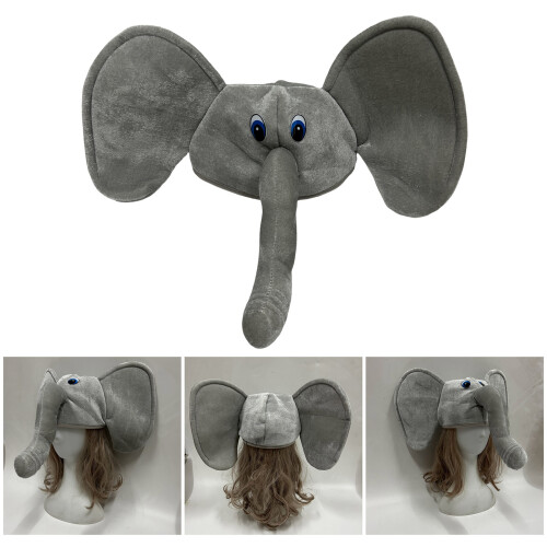 Creative Elephant Hat Comfortable Plush Headgear Hat Carnivals 1