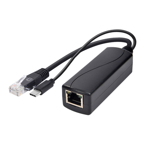 Durability POE Splitter 15W Type C Port For Enhances Networking
