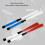 Percussion Accessories 1 Pair Jazz Drum Brushes ABS Nylon Wire Red White 7