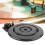 Record Player Turntable Black Plastic Belt Drive 11
