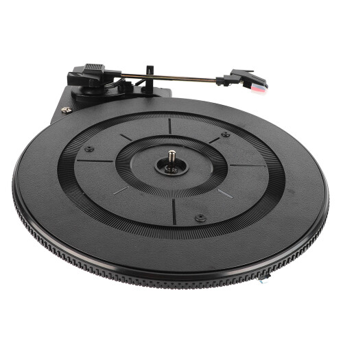 Record Player Turntable Black Plastic Belt Drive 2