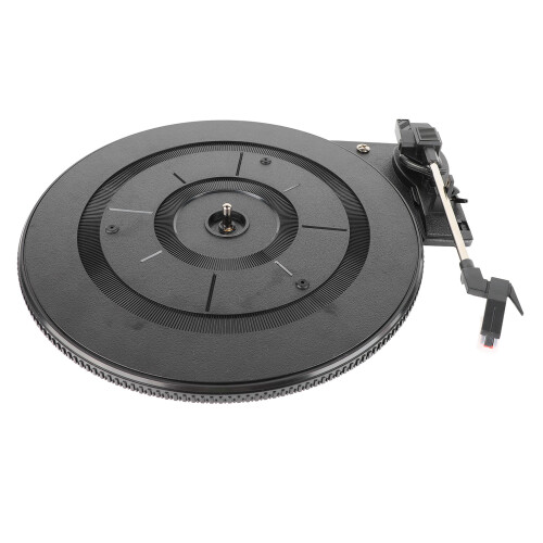 Record Player Turntable Black Plastic Belt Drive
