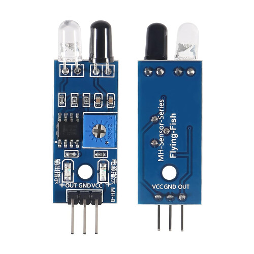 15 Pieces IR Infrared Obstacle Avoidance Sensor Module 3-Wire Reflective Photoelectric Sensor for Arduino Raspberry Pi Smart Car Robot 1