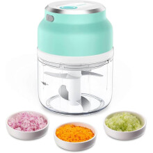 Mini Chopper, Electric Mini Food Processor, Small Garlic Chopper with USB Charging 230ML Portable Onion Chopper