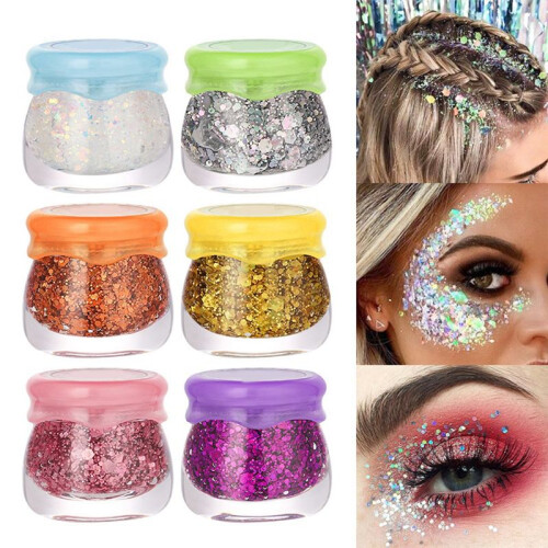 Oogglitter Oogschaduw Nagel Haar Lichaam Gezicht Glitter, 5 1