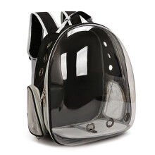 Pet Backpack Bubble Carrying Bag Space Capsule for Small Medium Dogs Cats, Airline Approved Hiking Carrier, Black