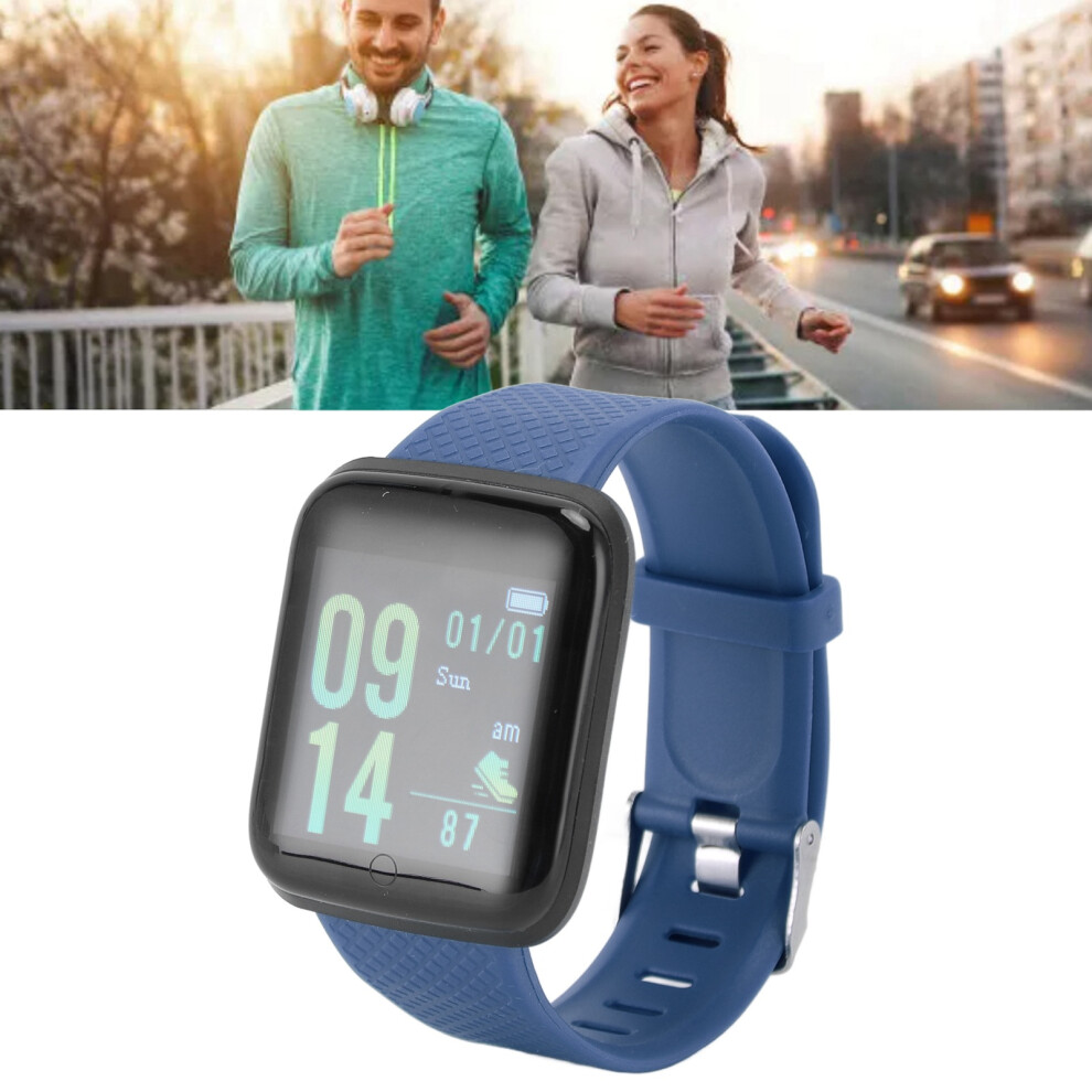 Smart Fitness Tracker With Sleep Monitor Calorie Counter Waterproof Watch Blue 7681348900608