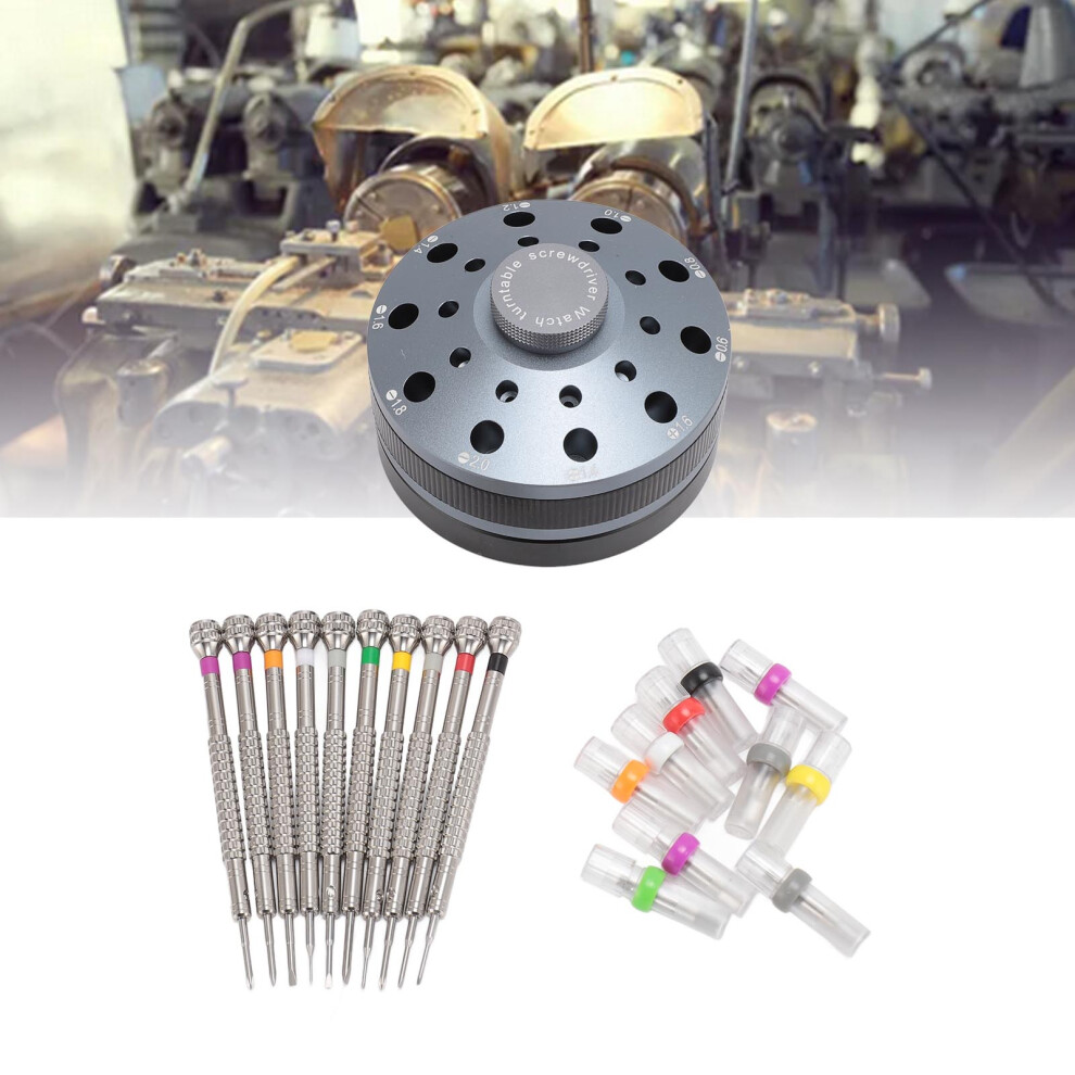 10 Pieces Flat Slotted Screwdriver Kit with 20 Extra Blades, Stainless Steel-image-OPC-PKF662G-NEW