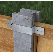 4 Inch Fence Post Security Brackets 10 Pack for 100mm Posts Galvanised Anti Corrosion Wood or Concrete Clips