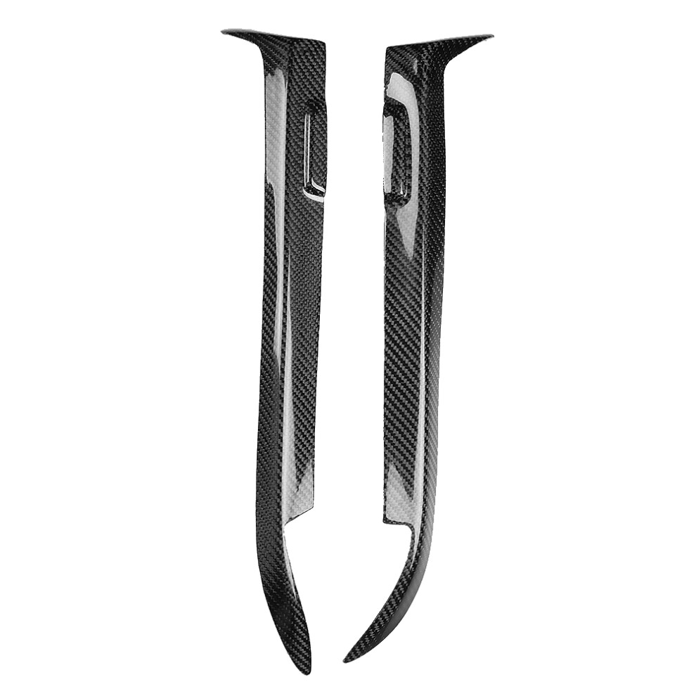 Pair Of Headlight Eyebrow Carbon Fiber Cover Trim 8320539092515
