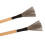 2Pcs Drum Stick Brush Wood Retractable Wire 13