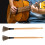 2Pcs Drum Stick Brush Wood Retractable Wire 11