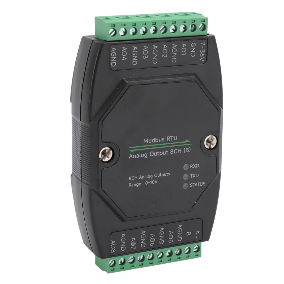 8-Channel 12-Bit Analog Output Module Rs485 Rtu, 0-10V, Dc 7Â36V 9341348901767