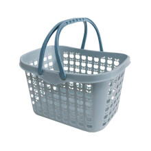 Handheld Fruit Picking Basket Plastic Storage with Convenient Handle Sturdy Grocery Holder for Vegetables and Fruits