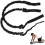 1 Pair Ab Roller Pull Rope Resistance Band Trainer Abs Slimming Gym 1
