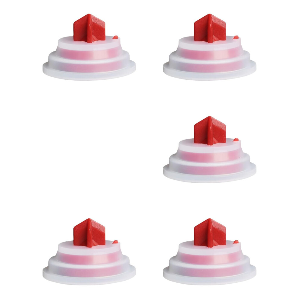 Silicone Toilet Gaskets Set 5Pcs For Toilet Tank Repair Leak Proof Washers Easy Installation M9911 General Fit 6038364307217