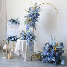 (Yellow, 70.9inch) Metal Arch Wedding Party Decoration, 1 Set Decorative Arch, DIY Decoration Supplies for Home Living Room Wedding Party