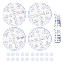 4Pcs Submersible LED Lights Inground Pool Lights
