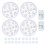 4Pcs Submersible LED Lights Inground Pool Lights 1