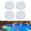 4Pcs Submersible LED Lights Inground Pool Lights 12