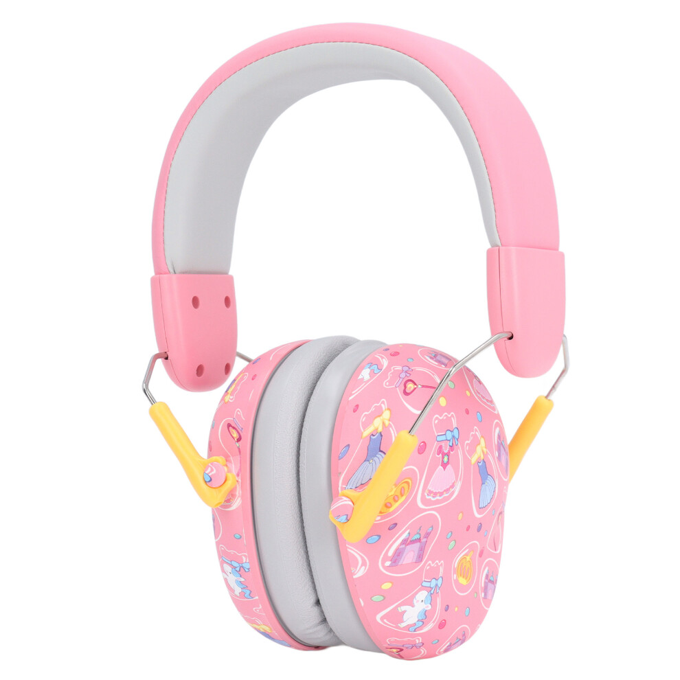 Baby Noise Cancelling Headphones Pink, Double Imitation Leather Ear Muffs