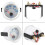 52mm 2'' Universal Car Motor Digital Blue LED 8