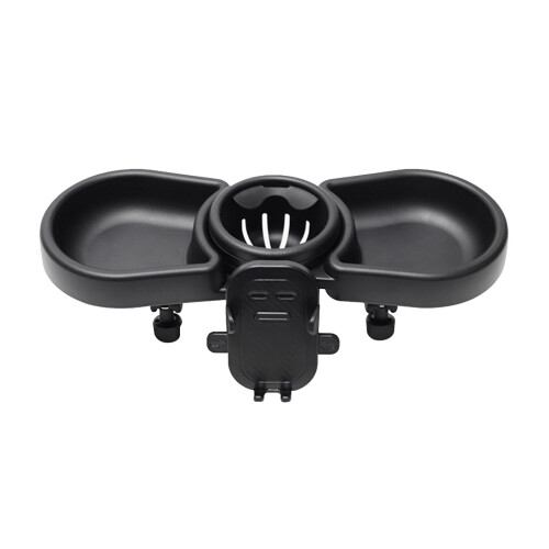 Multifunctional Stroller Snack Tray with Adjustable Cup Holder, Snack Organizer for Most Baby Strollers, Portable Accessory