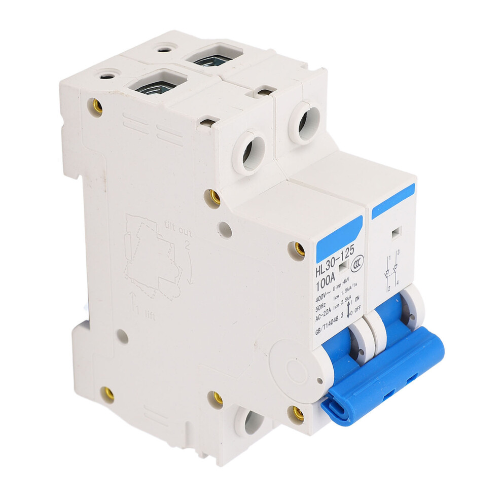 2P Main Switch Hl30 125 Isolator 100A 400V Mini Circuit Breaker 7651348906375
