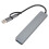 Hub USB-C 7 en 1 5 puertos USB + 2 puertos USB-C 6
