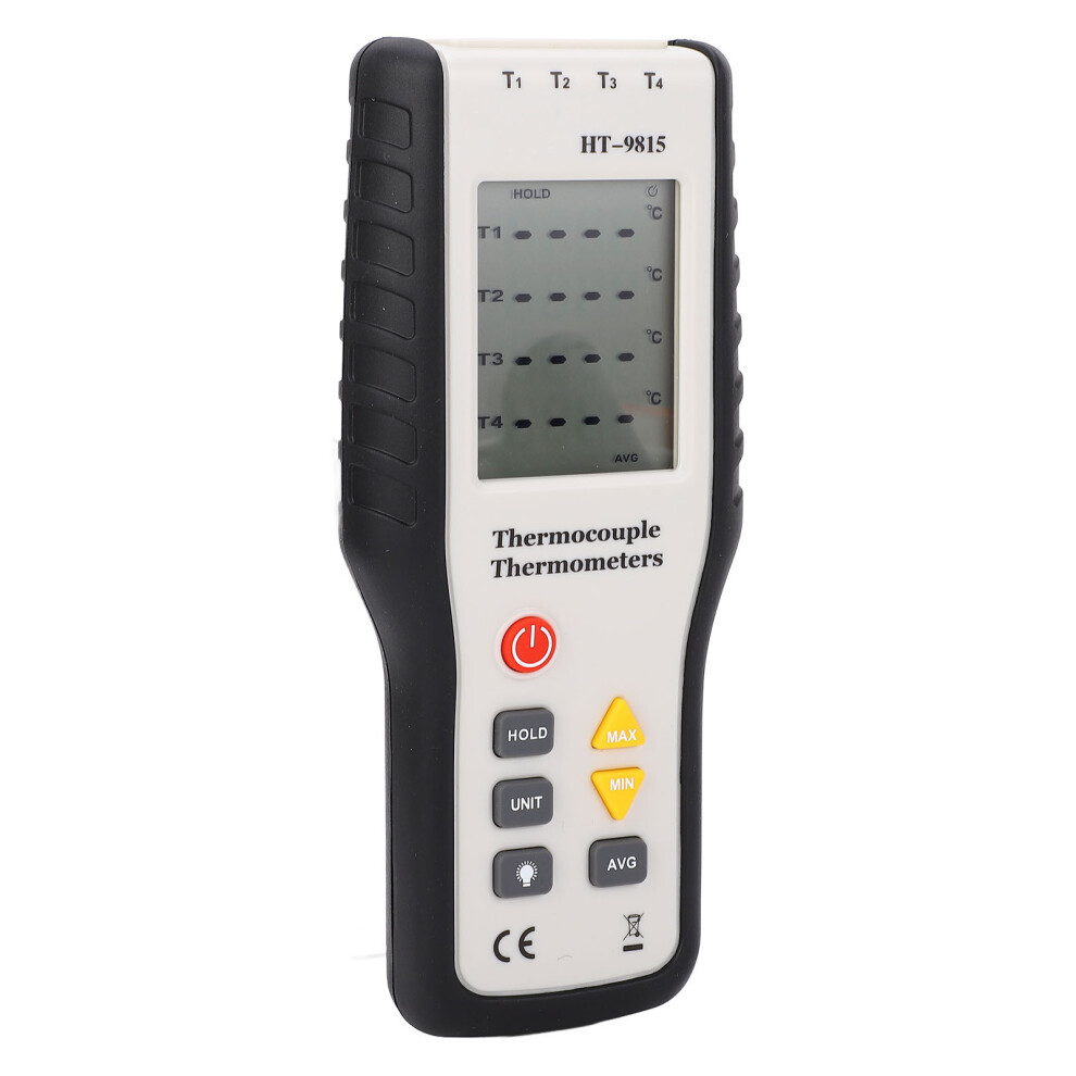 High Accuracy Digital Thermometer 4-Channel Portable, -200-1372