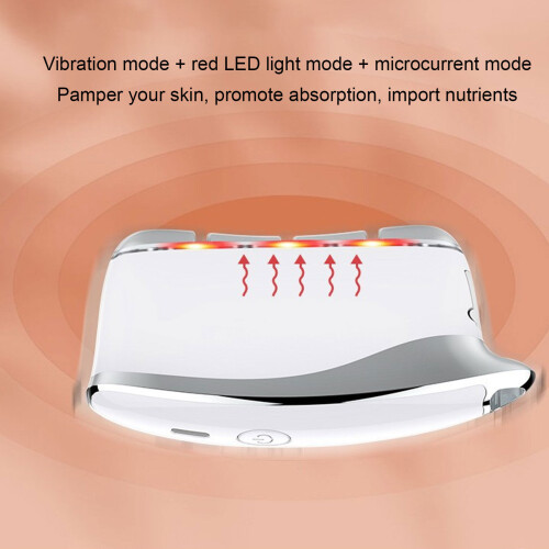 Massaggiatore Gua Sha con LED rosso, 500 mAh, 4 livelli 2